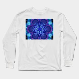 Blue Star Mandala Long Sleeve T-Shirt